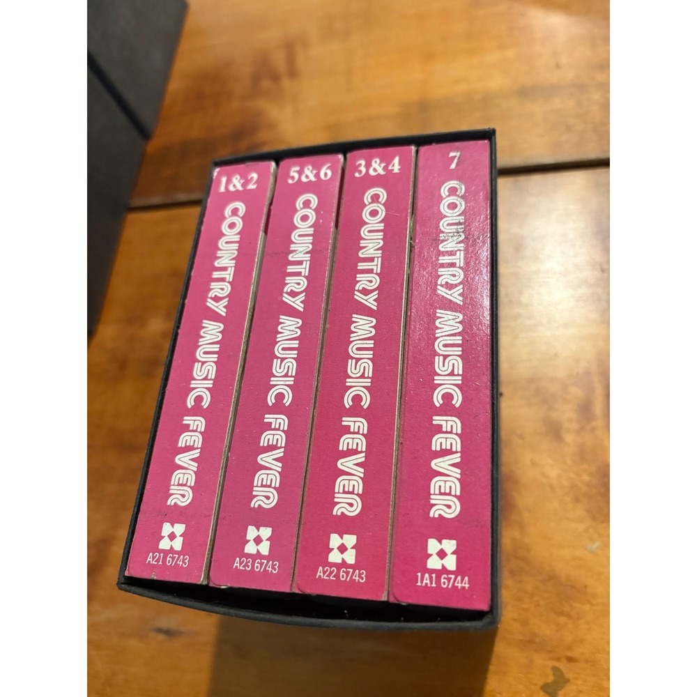 Columbia House 8-Track Tape Set Country Music Fever 4pc Vintage Johnny Cash Pink